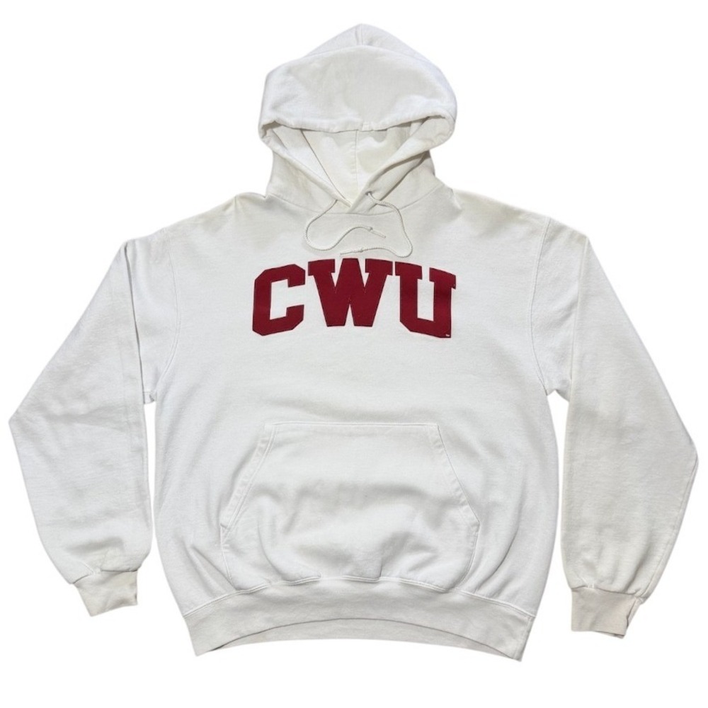 Vintage 90s Champion CWU Central Washington University Varsity Embroidery Hoodie